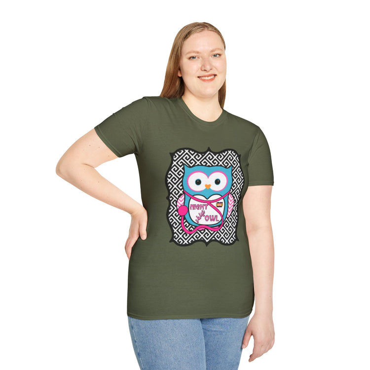 Night Owl-Softstyle Unisex T-Shirt