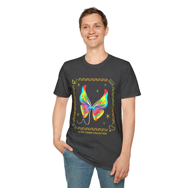 Butterfly Needle-Softstyle Unisex T-Shirt
