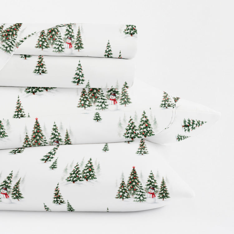Frosty Pines Holiday Sheet Set