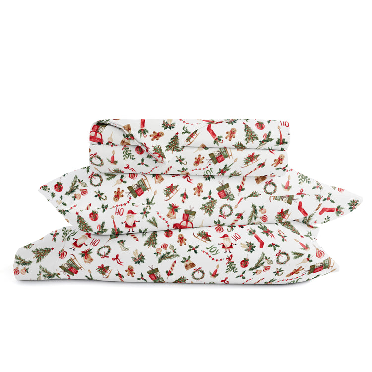 Nostalgic Christmas Holiday Sheet Set