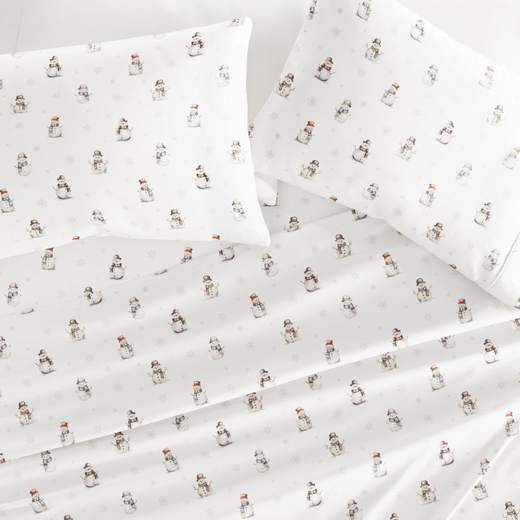 Vintage Snowman Holiday Sheet Set