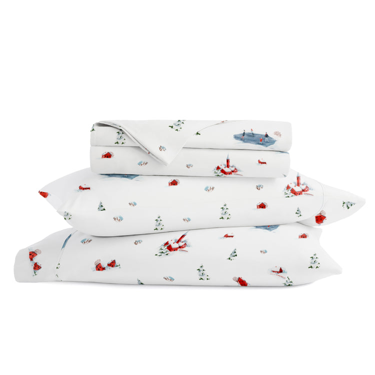 Christmas Village Holiday Sheet Set