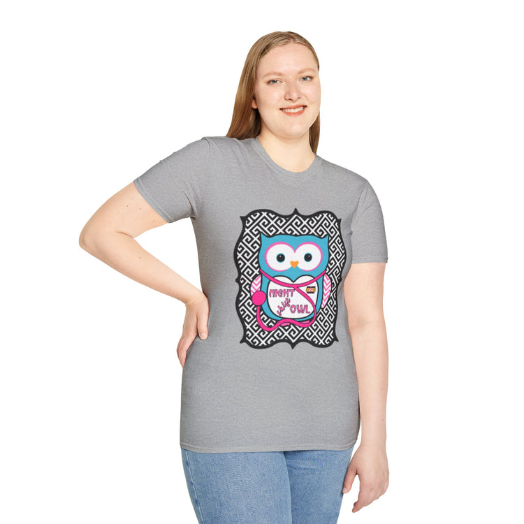 Night Owl-Softstyle Unisex T-Shirt
