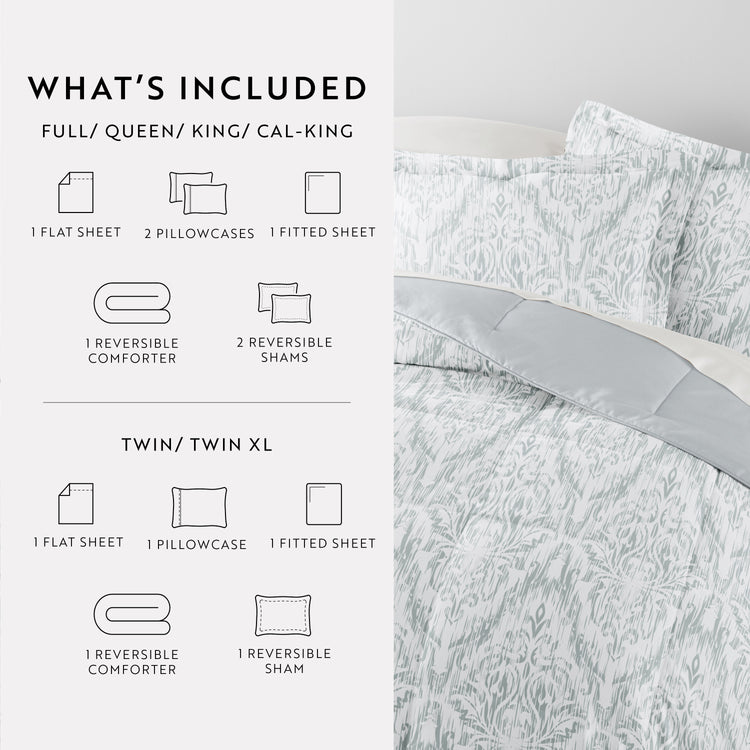 English Countryside Light Gray with White Sheets