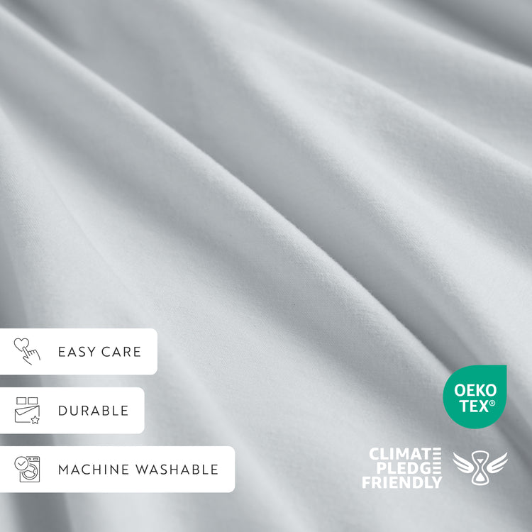 4-Piece 100% Cotton Percale Sheet Set