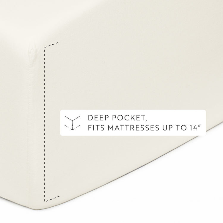 4-Piece 100% Cotton Percale Sheet Set