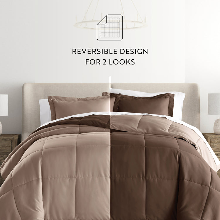 Reversible Down Alternative Comforter 3 Piece