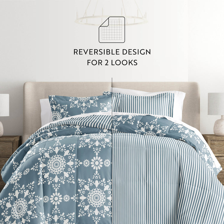 Soft Daisy Medallion Light Blue