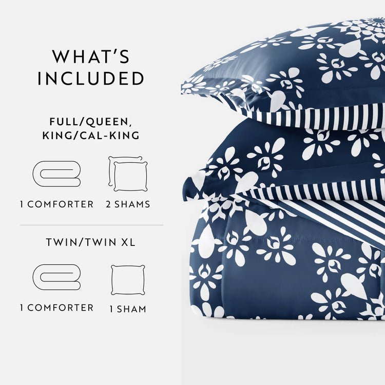 Soft Daisy Medallion Navy