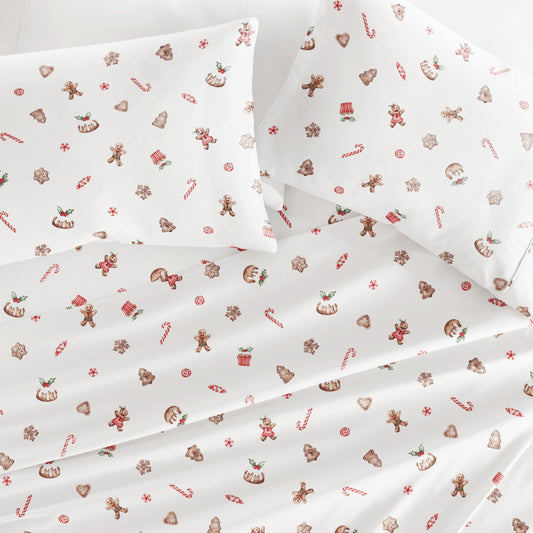 Gingerbread Wishes Holiday Sheet Set