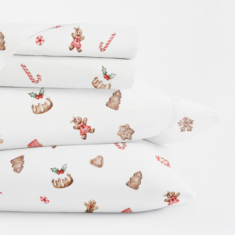 Gingerbread Wishes Holiday Sheet Set