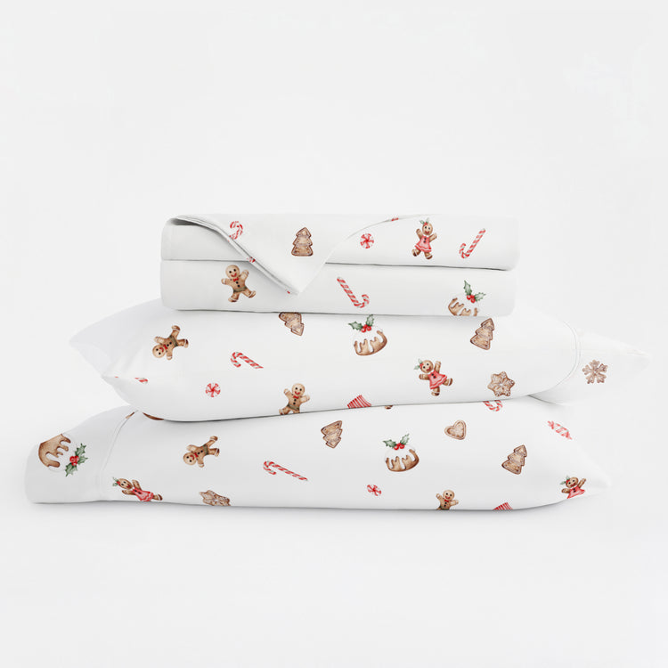 Gingerbread Wishes Holiday Sheet Set