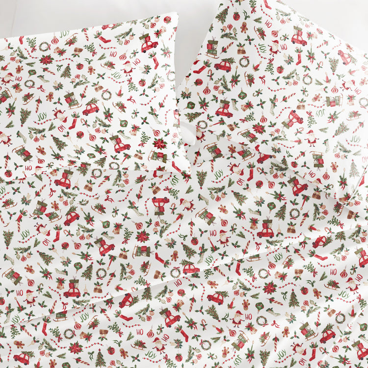 Nostalgic Christmas Holiday Sheet Set