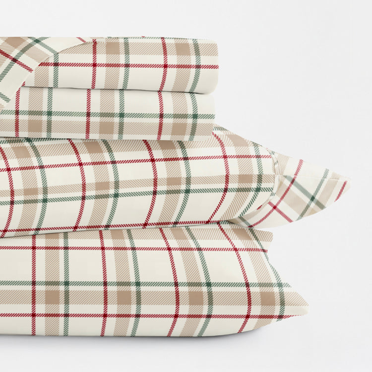 Plaid Holiday Sheet Set