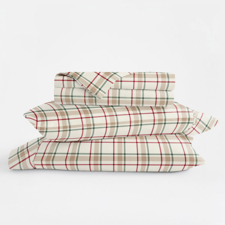 Plaid Holiday Sheet Set