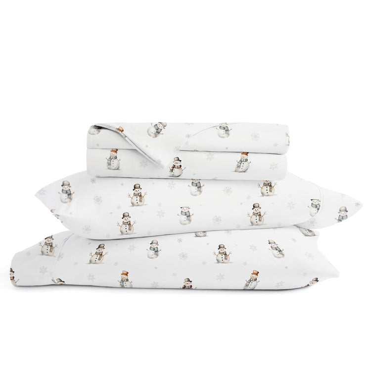 Vintage Snowman Holiday Sheet Set