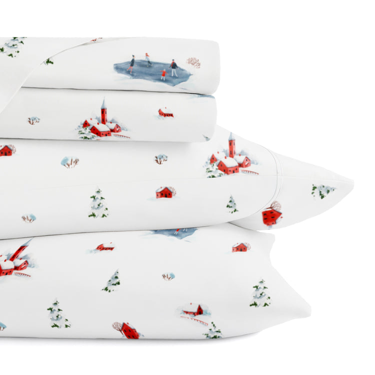 Christmas Village Holiday Sheet Set