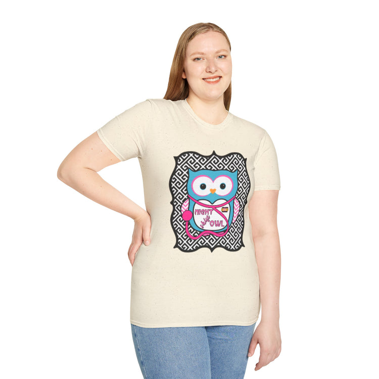 Night Owl-Softstyle Unisex T-Shirt