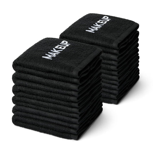 Makeup Remover Face Washcloth - Absorbent Towel for Drying Your Face - Soft & Machine - Cotton Towel for Daily Skincare - 13" x 13" - 12 Pack