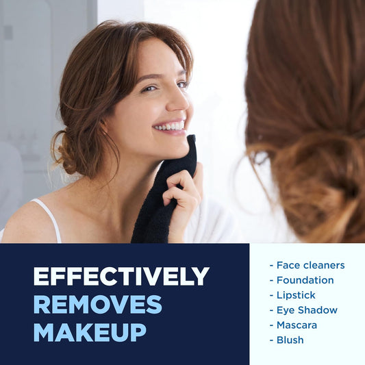 Makeup Remover Face Washcloth - Absorbent Towel for Drying Your Face - Soft & Machine - Cotton Towel for Daily Skincare - 13" x 13" - 12 Pack