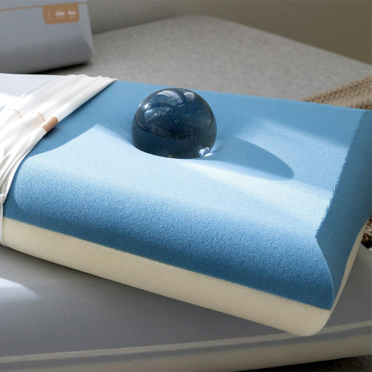 2 Cooling and Support Pillows 4 Inch Memory Foam (2 Pillows) Standard Size