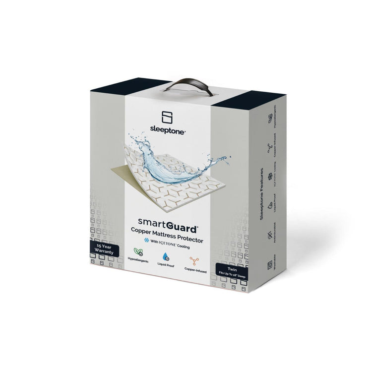 Copper Infused Mattress Protector With Straps