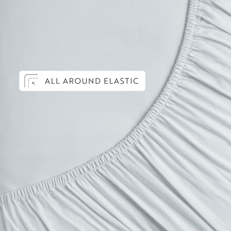 4-Piece 100% Cotton Percale Sheet Set