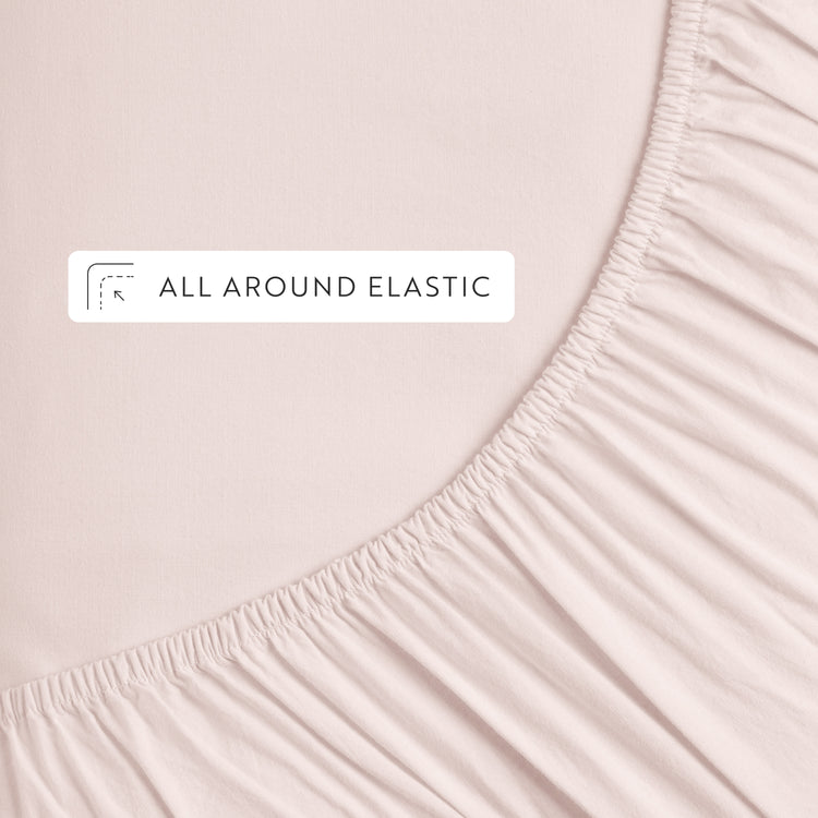 4-Piece 100% Cotton Percale Sheet Set