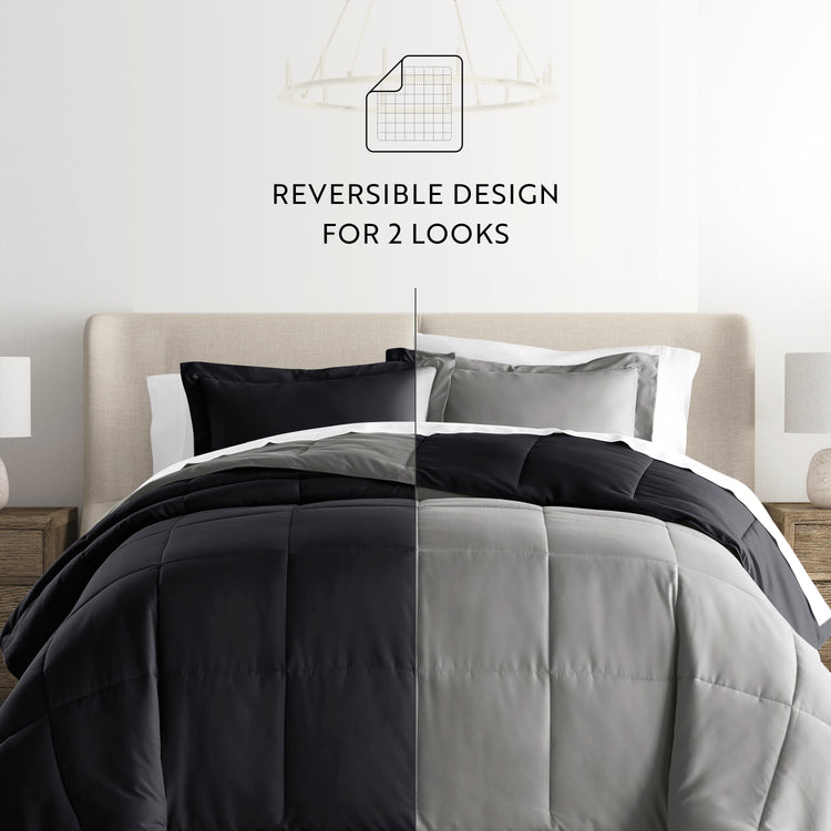 Reversible Down Alternative Comforter 3 Piece
