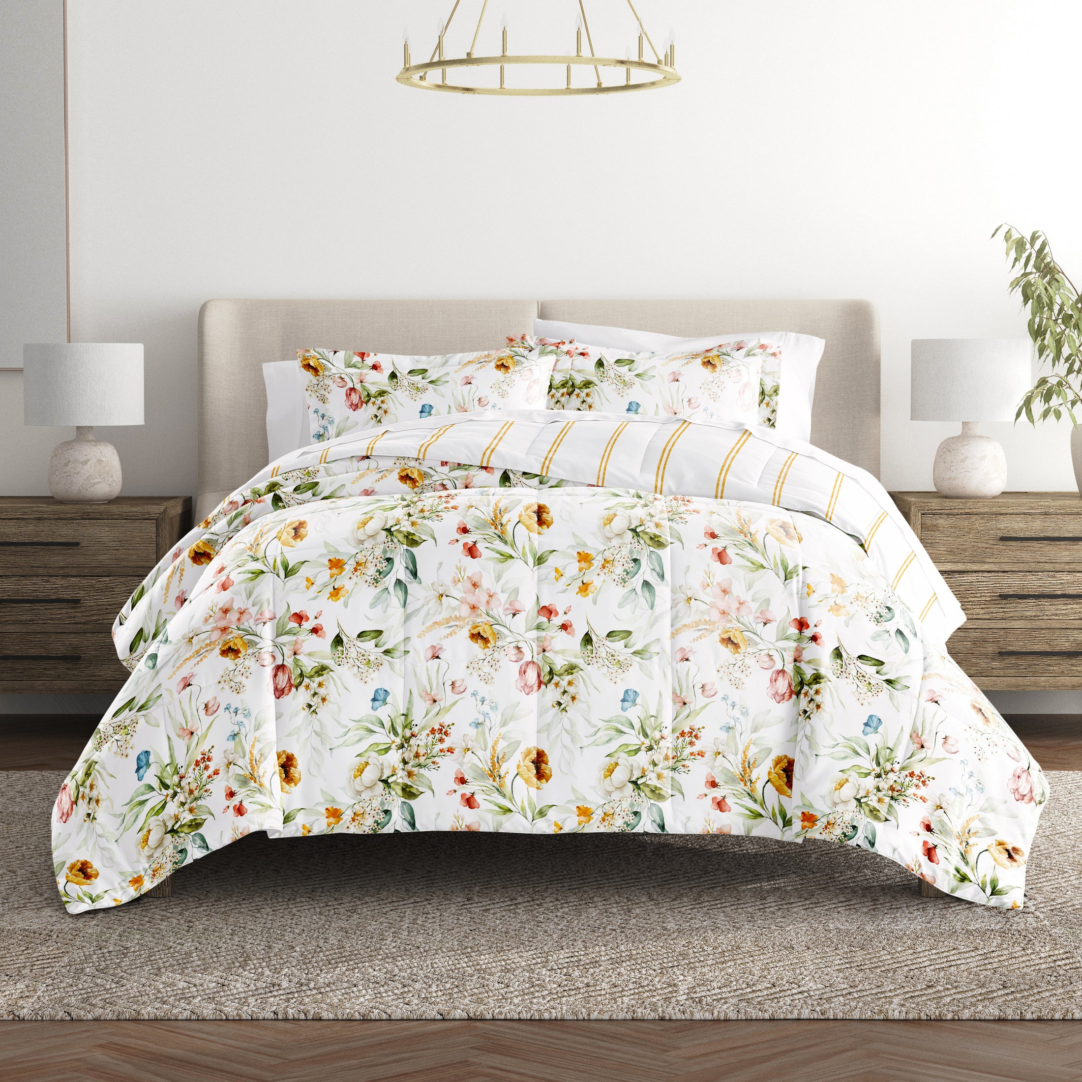Chintz Floral Stripe Clay