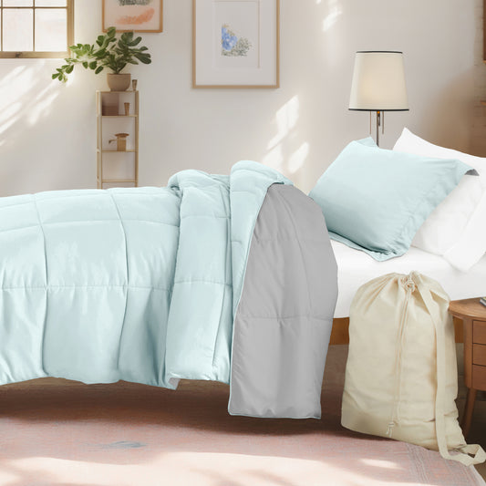 Aqua/Light Gray
